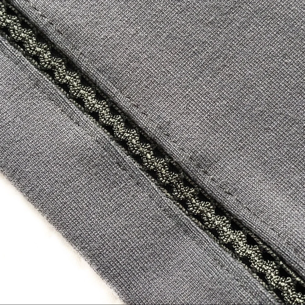 DAVID LERNER Gray Athleisure Workout Athletic Leggings Open Crochet Lace… - Picture 6 of 9